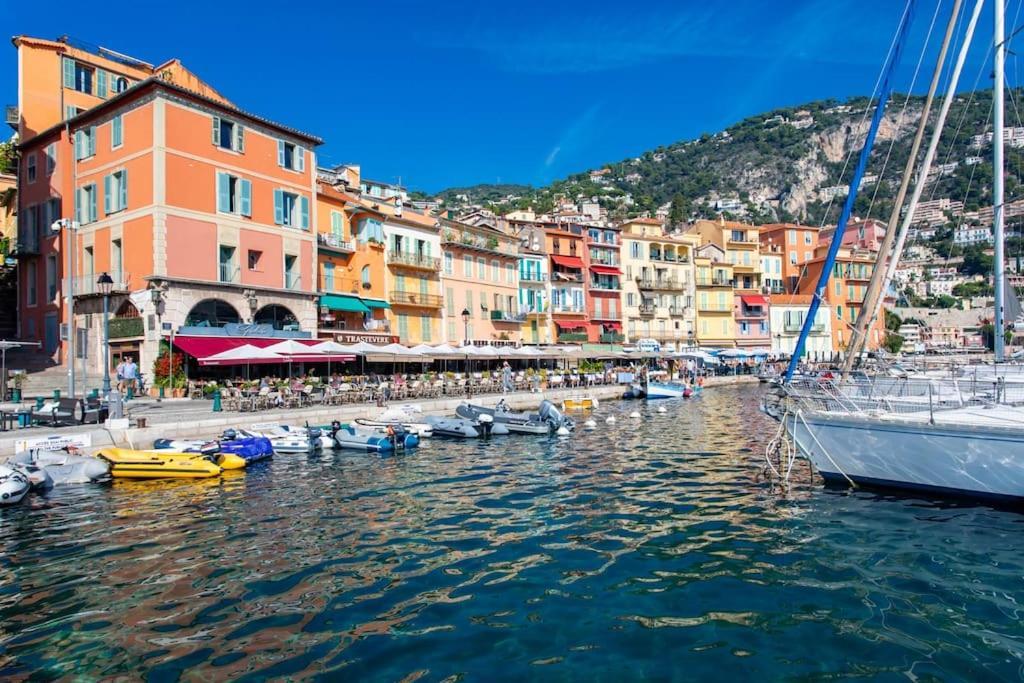 #40 Bright Sea View Suite For 6 2Mins Walk Port & Sea Villefranche-sur-Mer Exterior foto